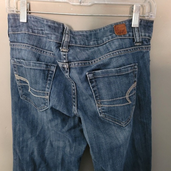 American Eagle Vintage Y2K Favorite Boyfriend Flare Low Rise Jeans 4 dark wash - Picture 5 of 8